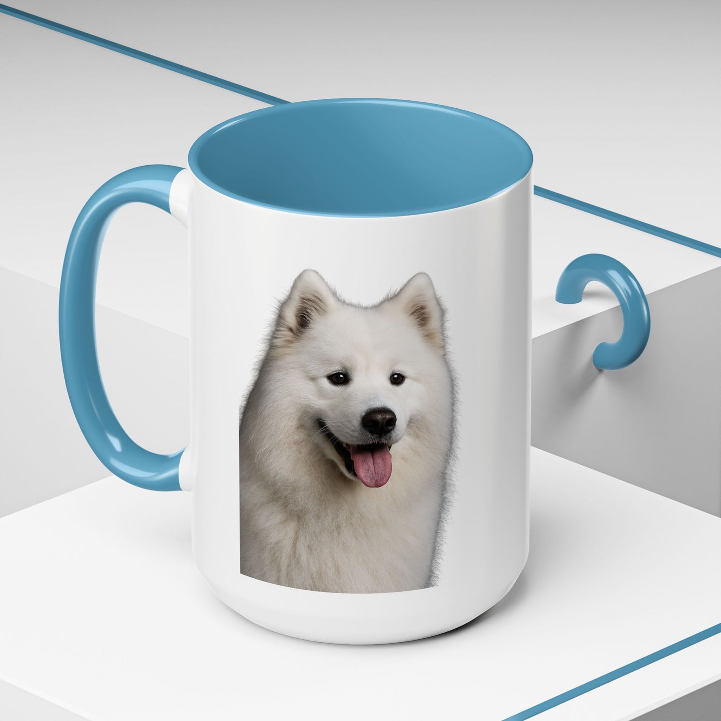 Samoyed Head 2-Tone Coffee Mug