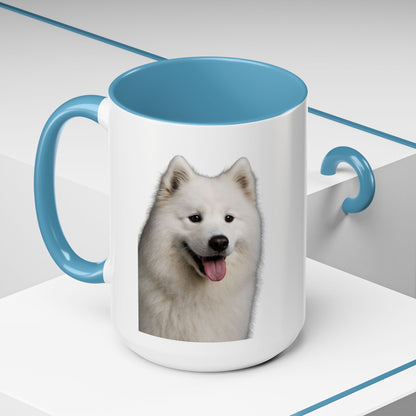 Samoyed Head 2-Tone Coffee Mug
