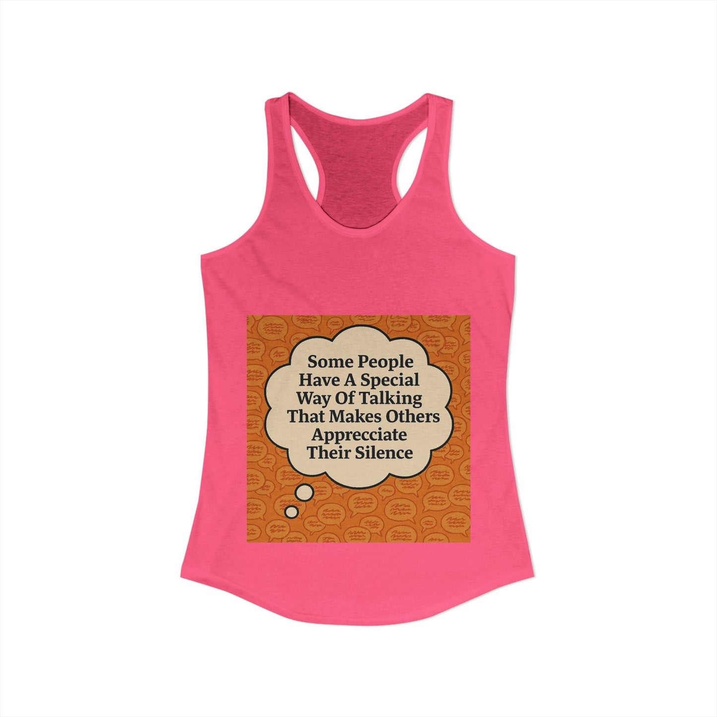 Special Way Of Talking Women's Racerback Tank