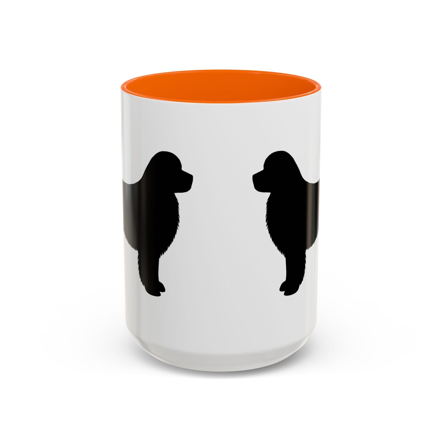 Newfie Silhouette 2-Tone Coffee Mug