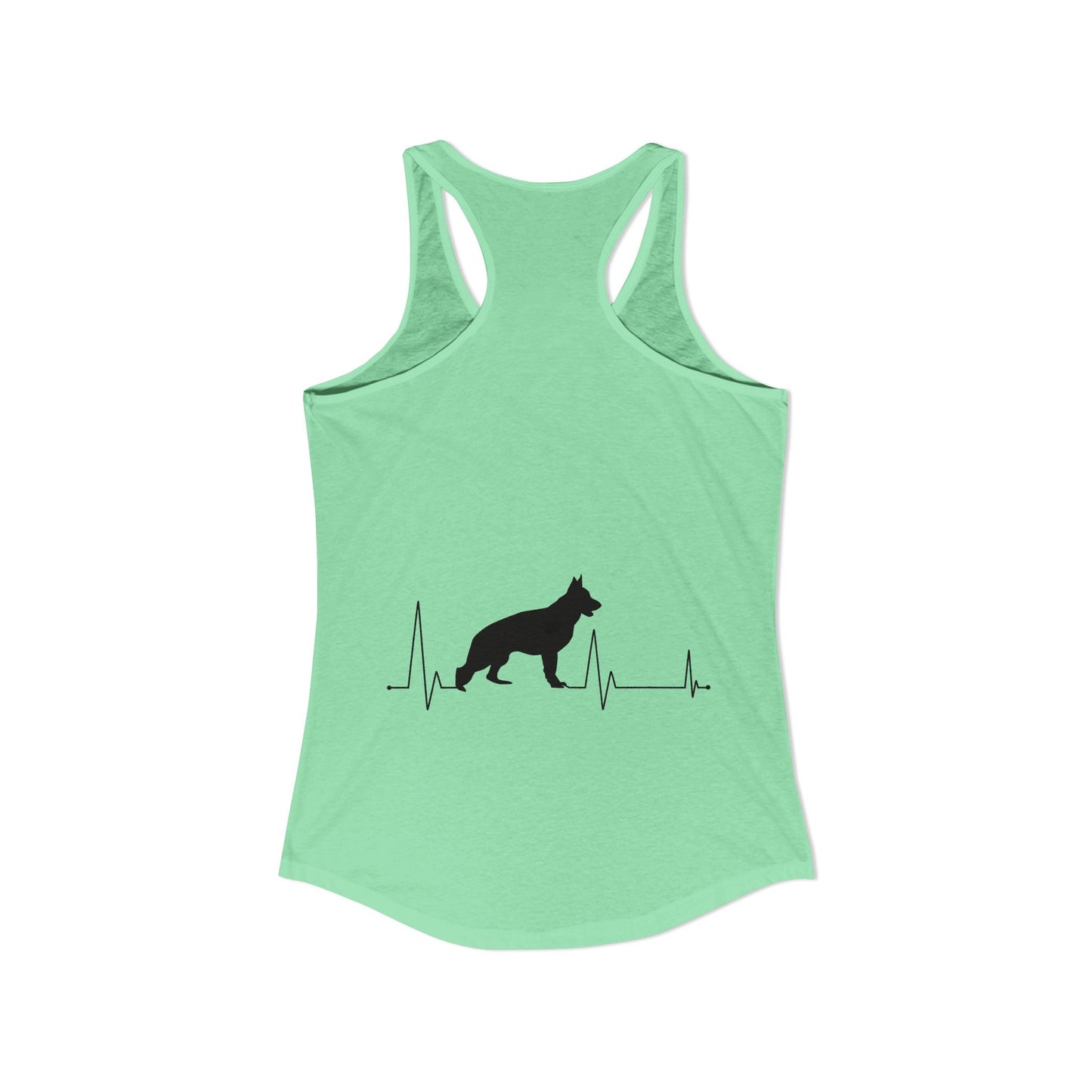 My Heart Beats For German Shepherds Women's Racerback Tank