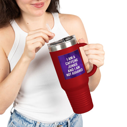 Caffeine Junkie Insulated Travel Mug