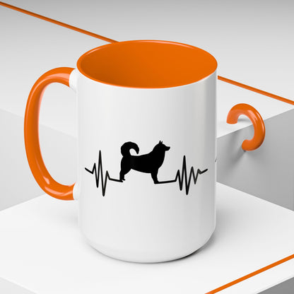 My Heart Beats For Malamutes 2-Tone Coffee Mug