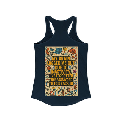 Logged Out Women's Racerback Tank