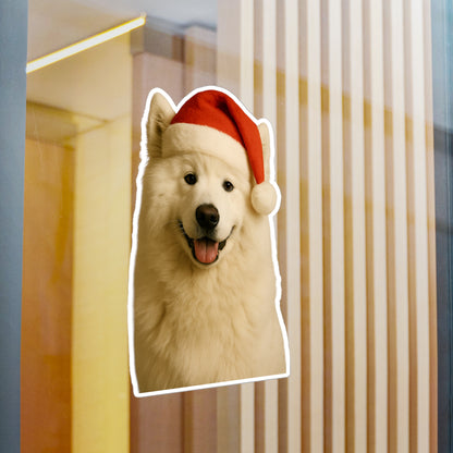 Santa Paws Samoyed Vinyl Decal