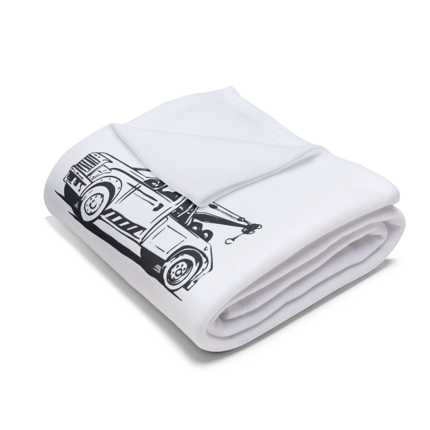 I Can't Fix Stupid Wheel Lift Tow Truck Arctic Fleece Blanket