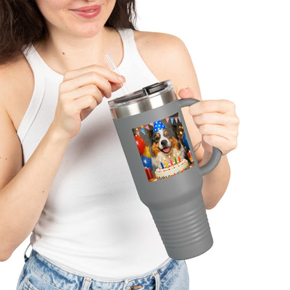 Birthday Buddy Aussie Insulated Travel Mug