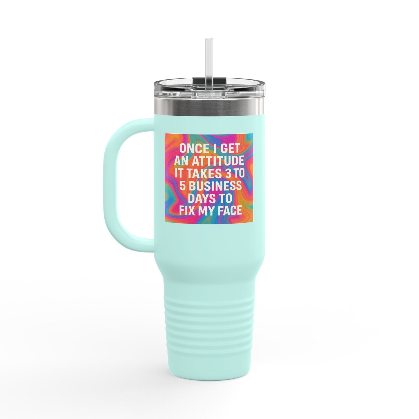 Fix My Face Insulated Travel Mug