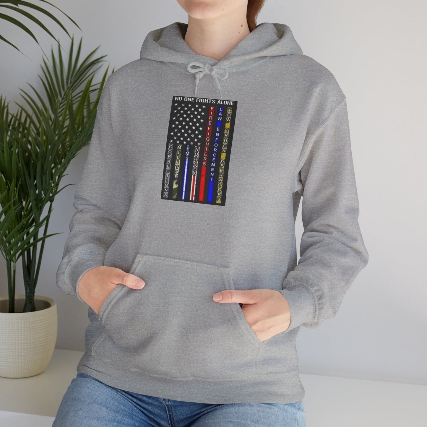 No One Fights Alone Unisex Hoodie
