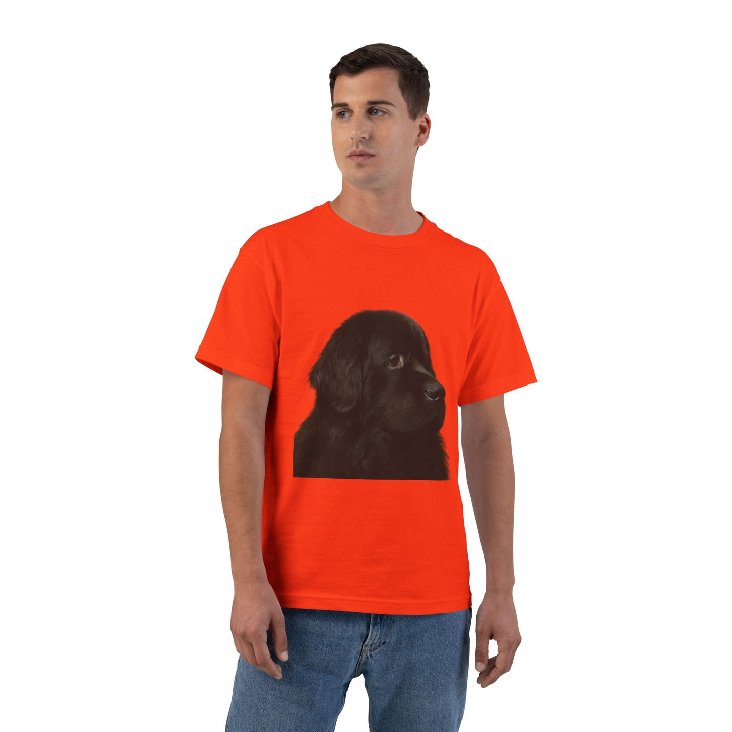 Newfie Head Men's Short-Sleeve Crewneck Tee