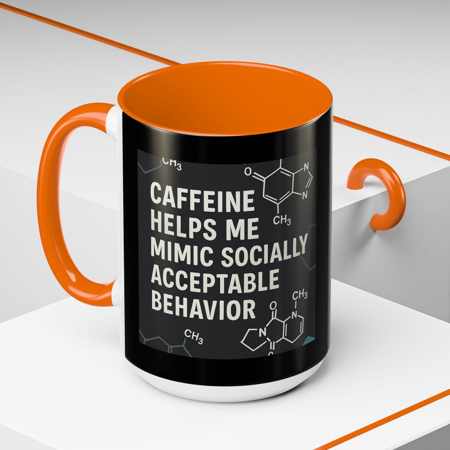 Socially Acceptable 2-Tone Coffee Mug