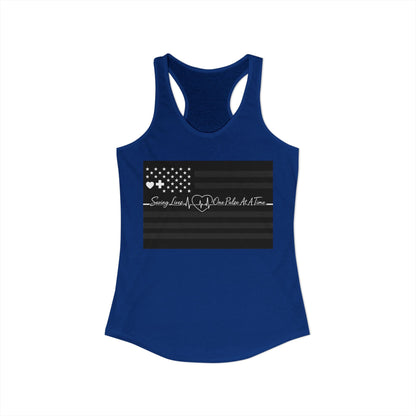 Thin White Line Women's Racerback Tank