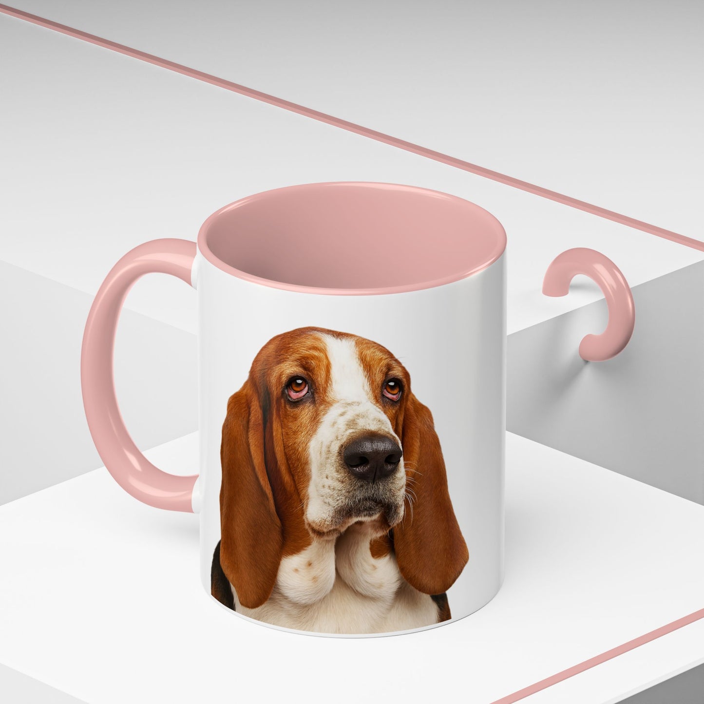 Basset Head 2-Tone Coffee Mug