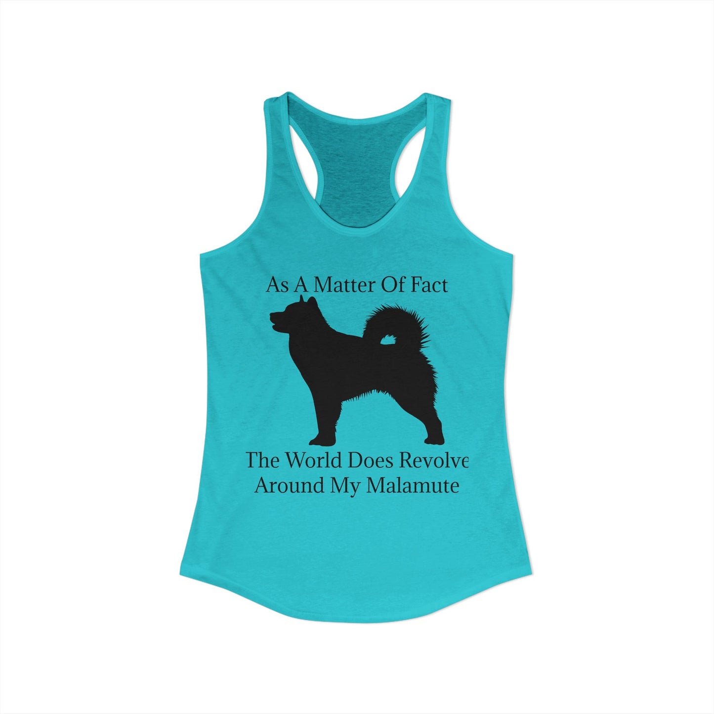 Matter Of Fact Malamute Women's Racerback Tank