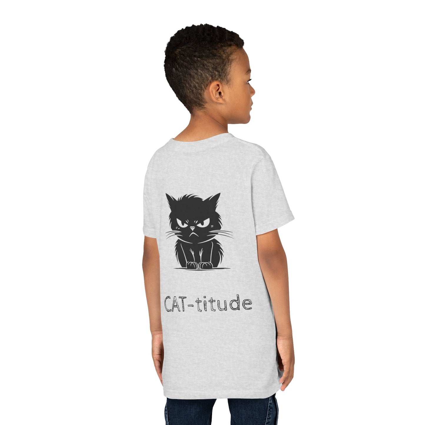 CAT-titude Youth Unisex Short Sleeve Crewneck Tee