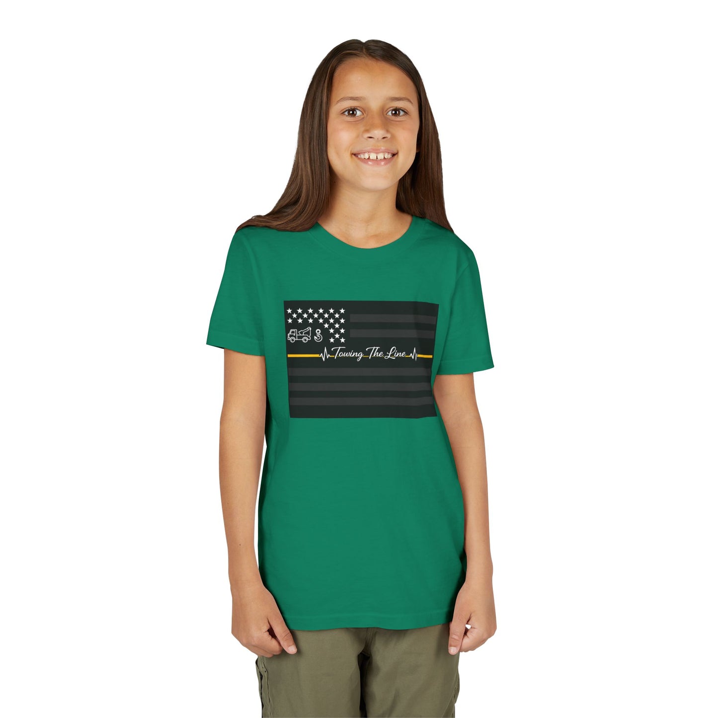 Thin Yellow Line Youth Unisex Short Sleeve Crewneck Tee