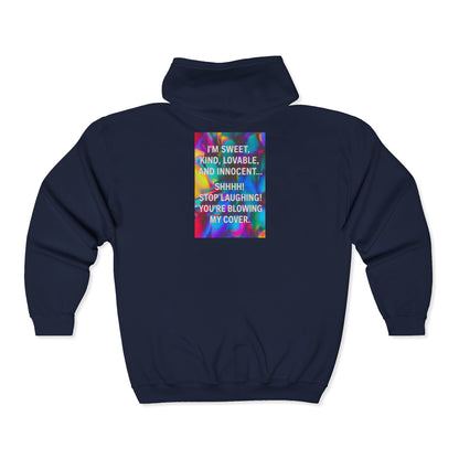 Blowing My Cover Unisex Full Zip Hoodie