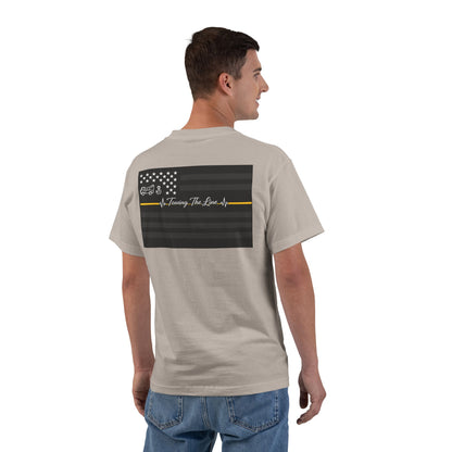 Thin Yellow Line Men's Short-Sleeve Crewneck Tee