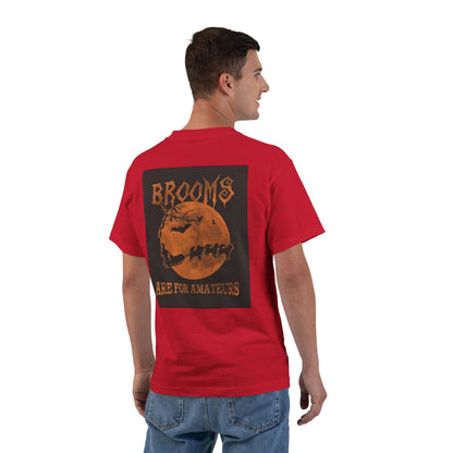 Brooms Are For Amateurs Men's Short-Sleeve Crewneck Tee