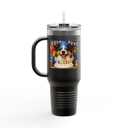 Birthday Buddy Aussie Insulated Travel Mug