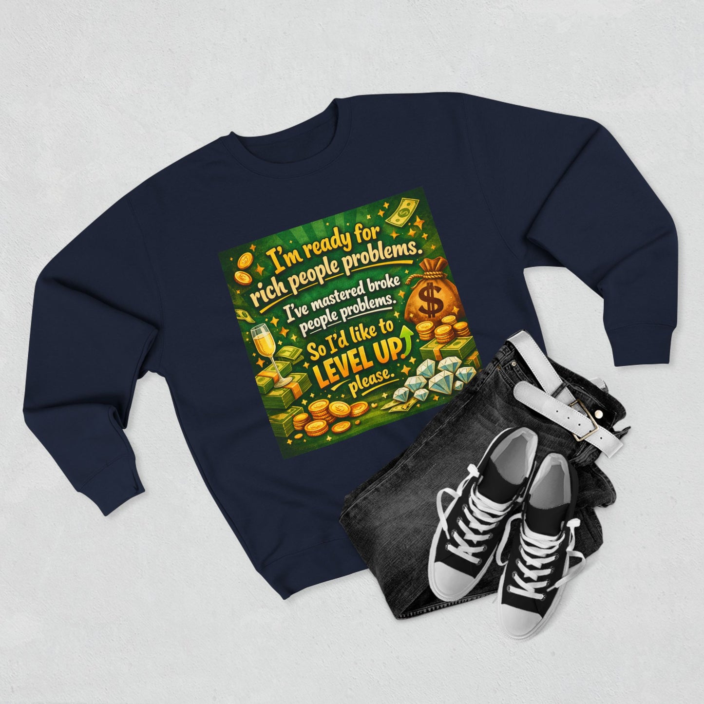 Level Up Unisex Crewneck Sweatshirt
