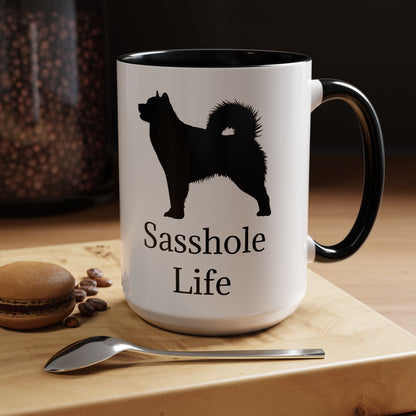 Sasshole Life 2-Tone Coffee Mug