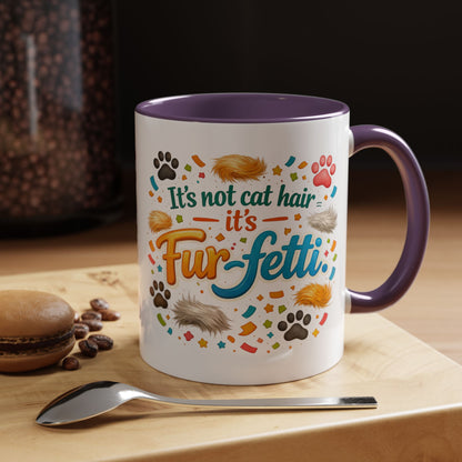 Fur-Fetti Cat 2-Tone Coffee Mug