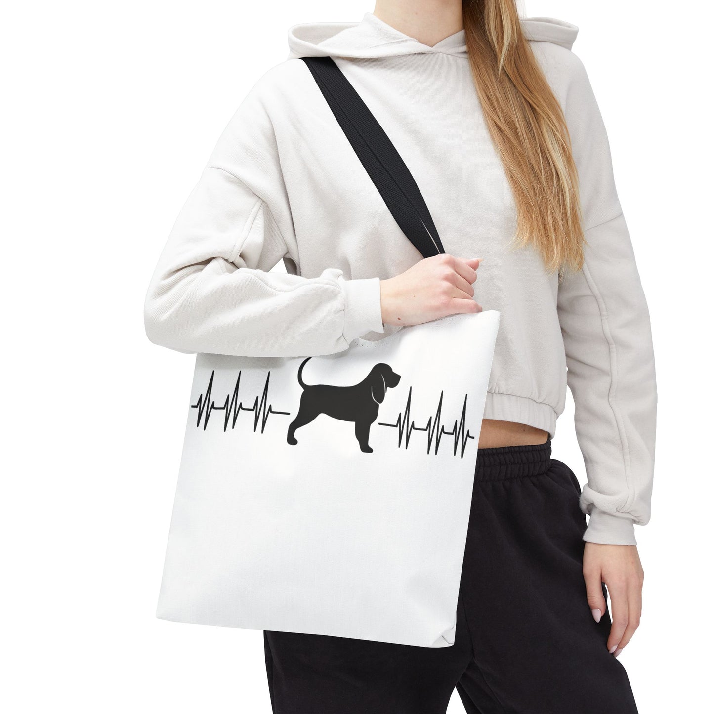 My Heart Beats For Bloodhounds Tote Bag