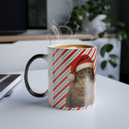 Santa Paws Cat Color Changing Mug