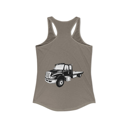 Flatbed Tow Truck Women's Racerback Tank