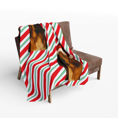 Santa Paws Bloodhound Arctic Fleece Blanket