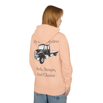 Beds, Straps, And Chains Unisex Lightweight Hoodie