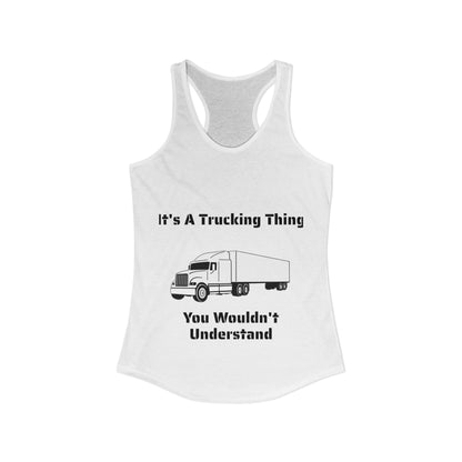 Trucking Thing Women's Racerback Tank