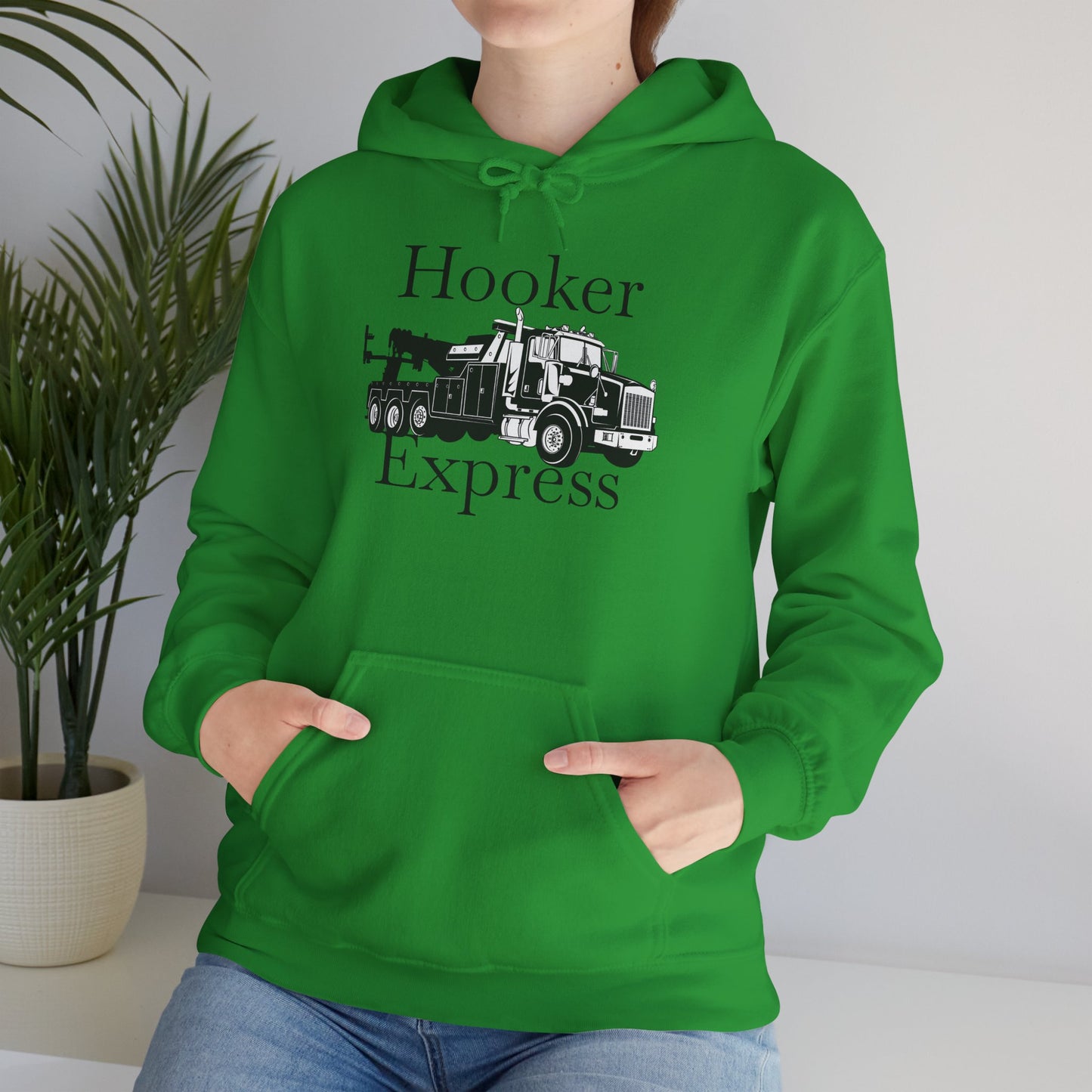 H**ker Express Heavy Tow Truck Unisex Hoodie