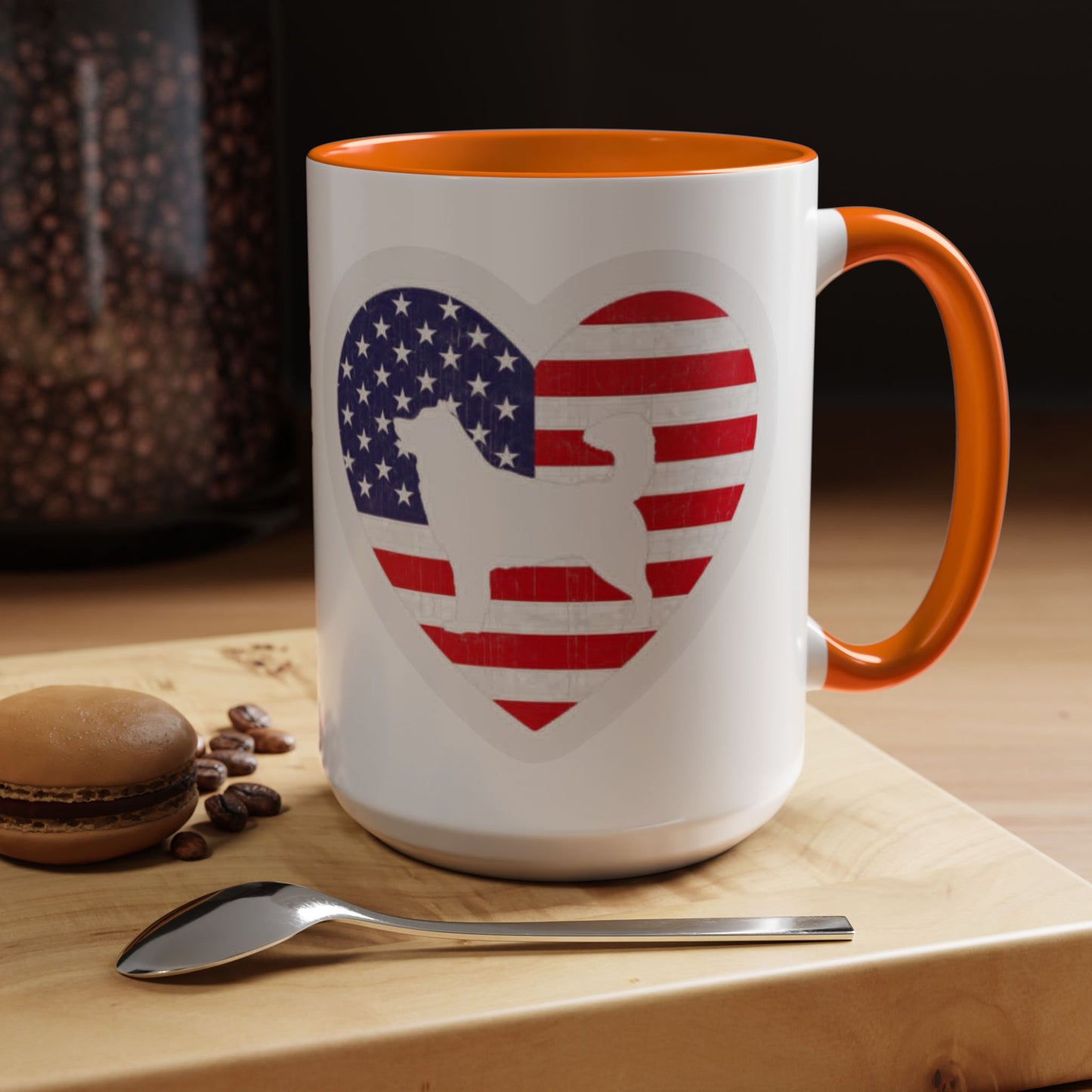 Malamute Flag 2-Tone Coffee Mug