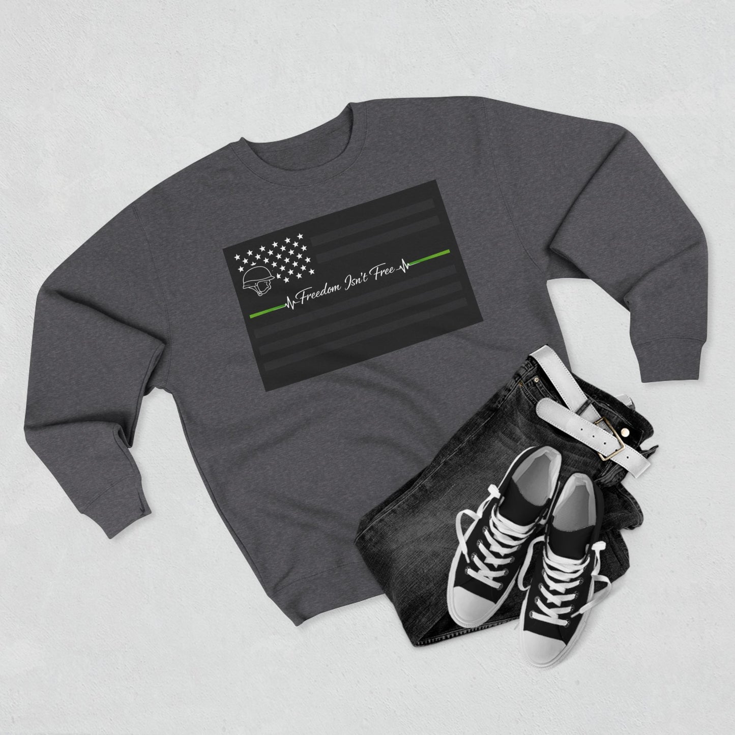 Thin Green Line Unisex Crewneck Sweatshirt