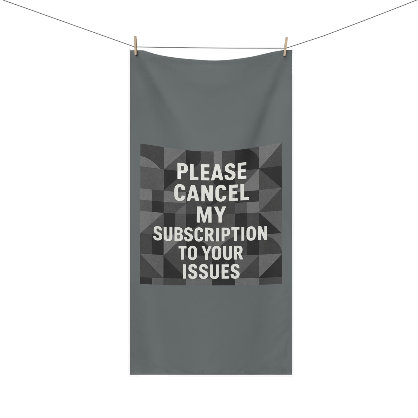 Cancel My Subscription Mink-Cotton  Beach Towel