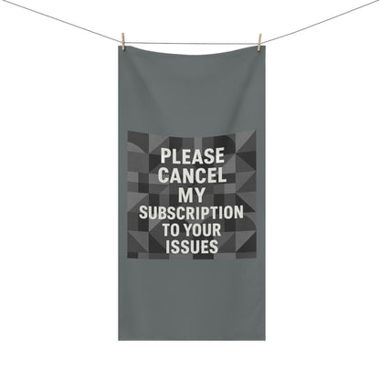 Cancel My Subscription Mink-Cotton  Beach Towel