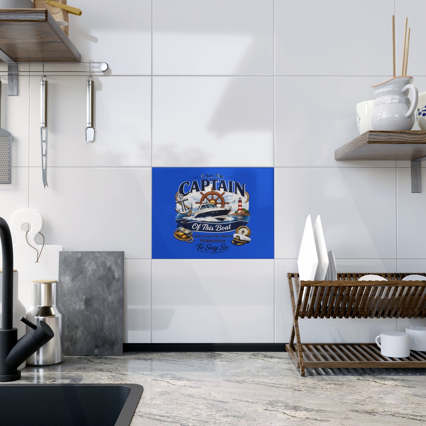 Captain Ceramic Photo Tile