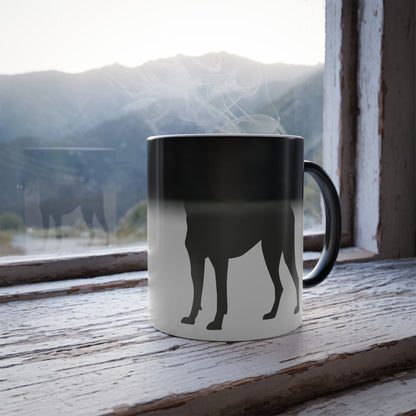 Basenji Silhouette Color Changing Mug