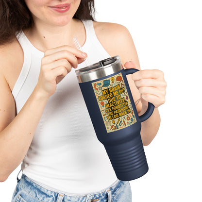Logged Out Insulated Travel Mug