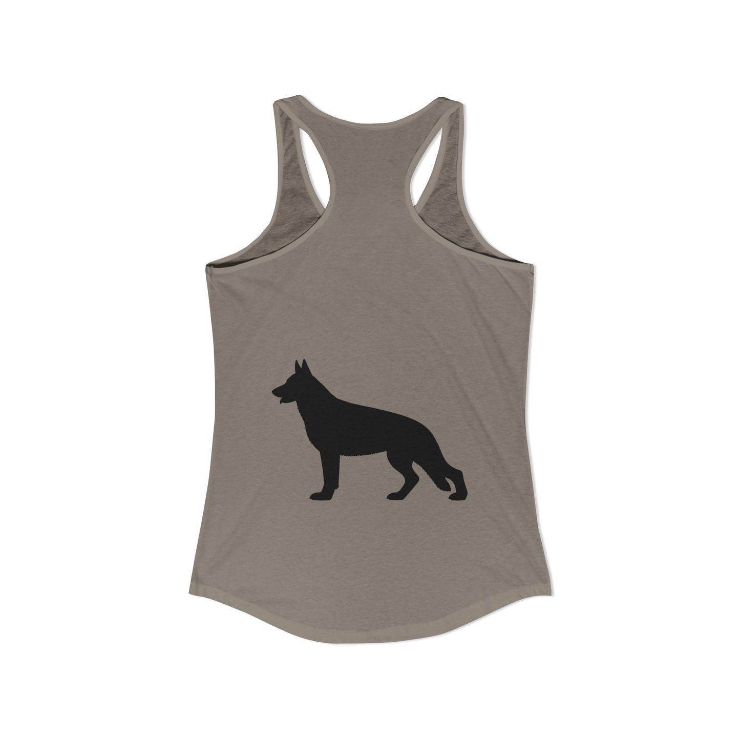 German Shepherd Silhouette Women's Racerback Tank