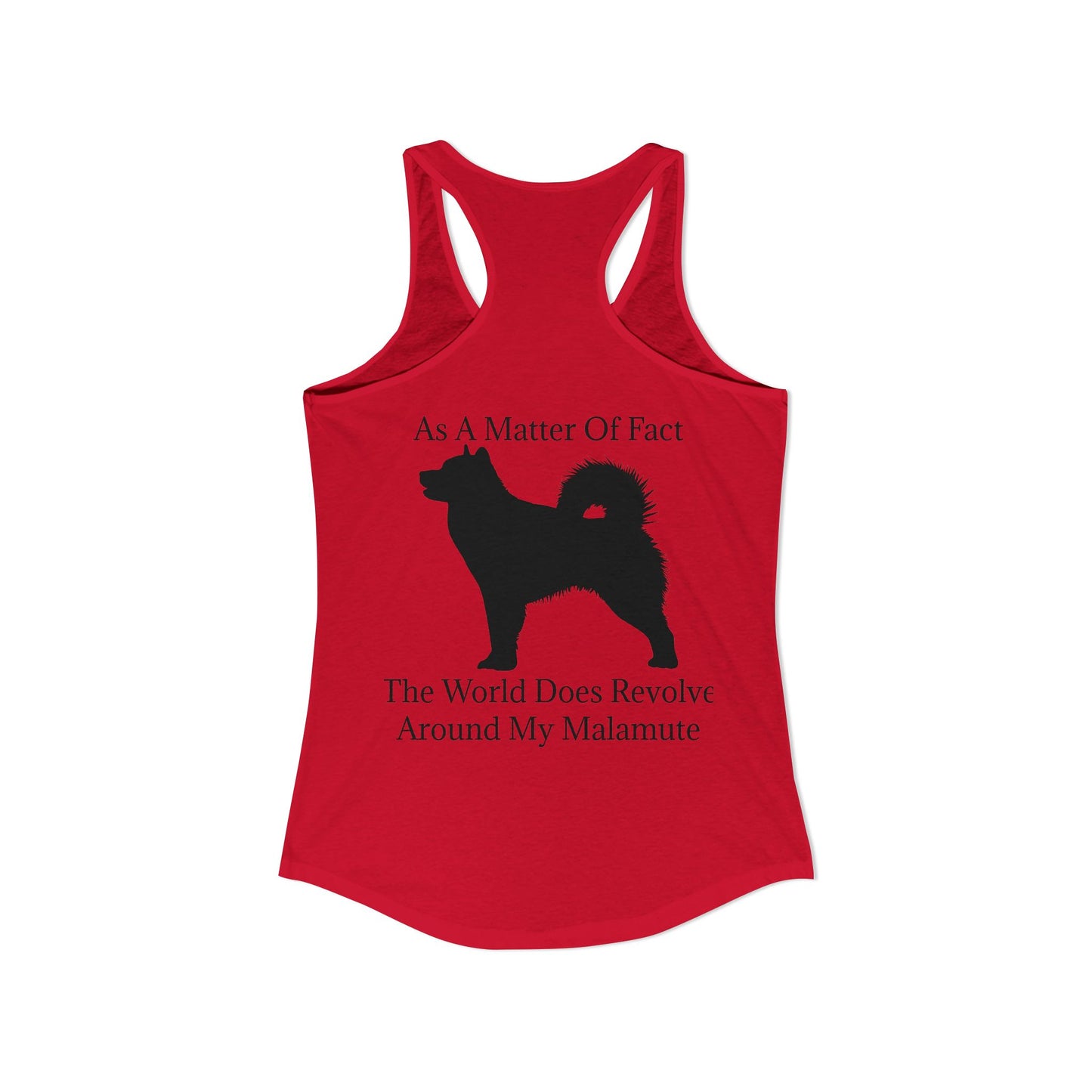 Matter Of Fact Malamute Women's Racerback Tank