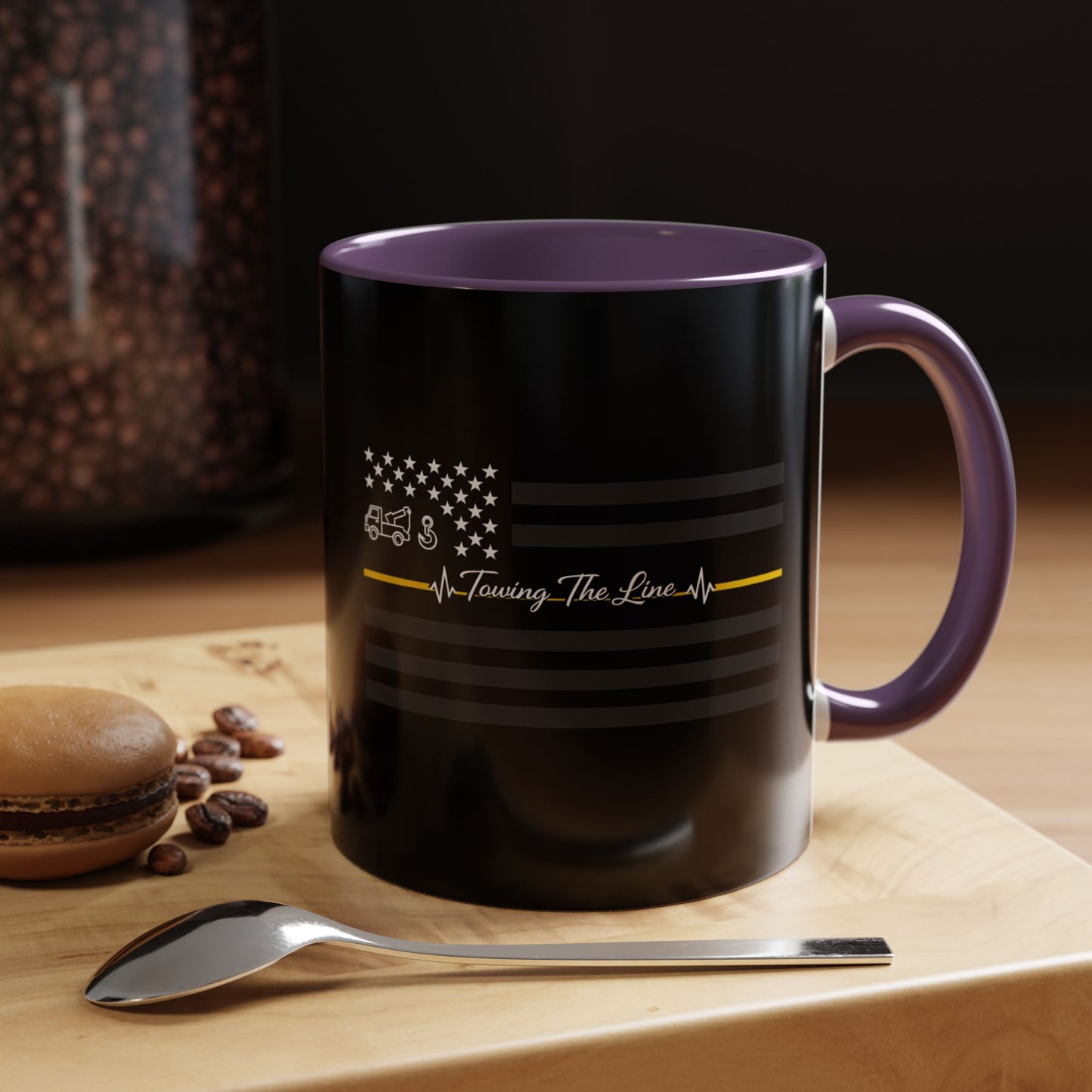 Thin Yellow Line 2-Tone Coffee Mug