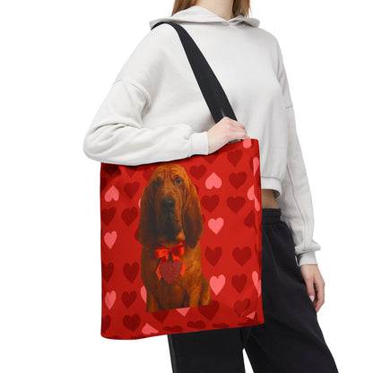 Cupid's Companion Bloodhound Tote Bag