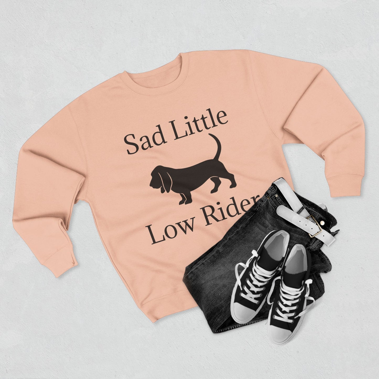 Sad Little Low Rider Unisex Crewneck Sweatshirt
