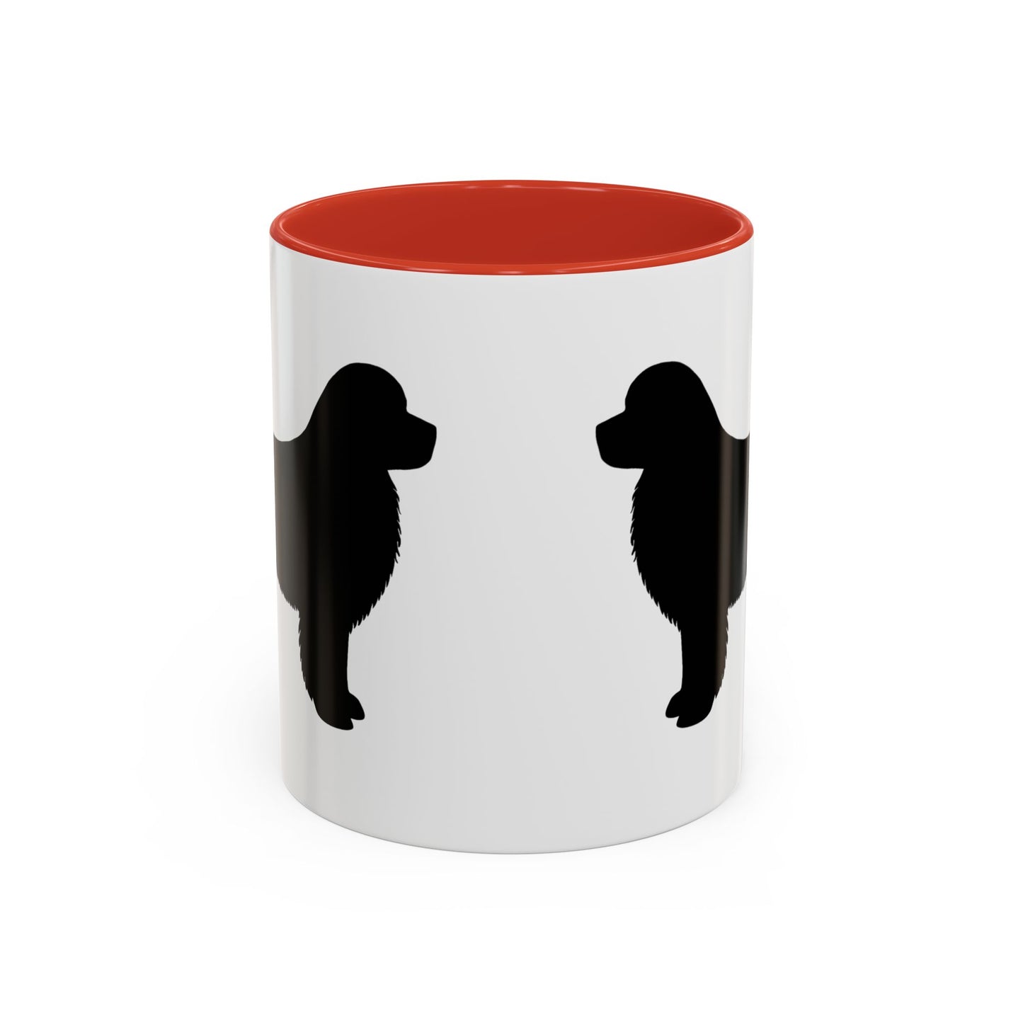 Newfie Silhouette 2-Tone Coffee Mug