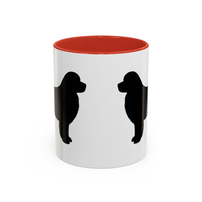 Newfie Silhouette 2-Tone Coffee Mug