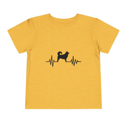 My Heart Beats For Malamutes Toddler Unisex Short Sleeve Crewneck Tee