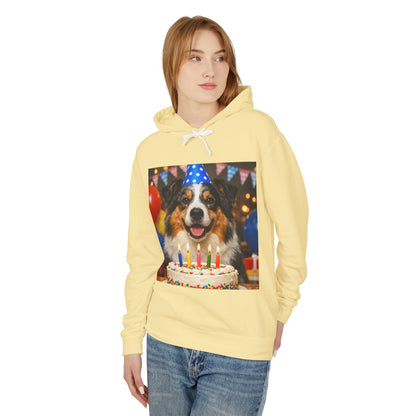 Birthday Buddy Aussie Unisex Lightweight Hoodie